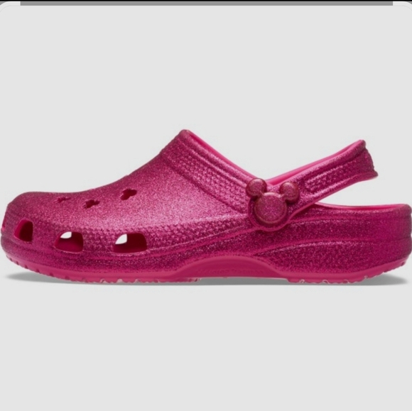 Disney Pink Glitter Crocs - Picture 2 of 3